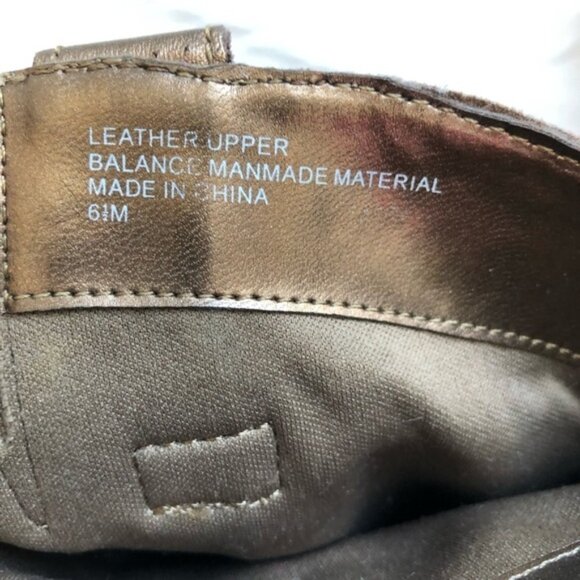 COLDWATER Creek Metallic Bronze Leather Cowboy Boots Size 6.5 - Picture 6 of 6